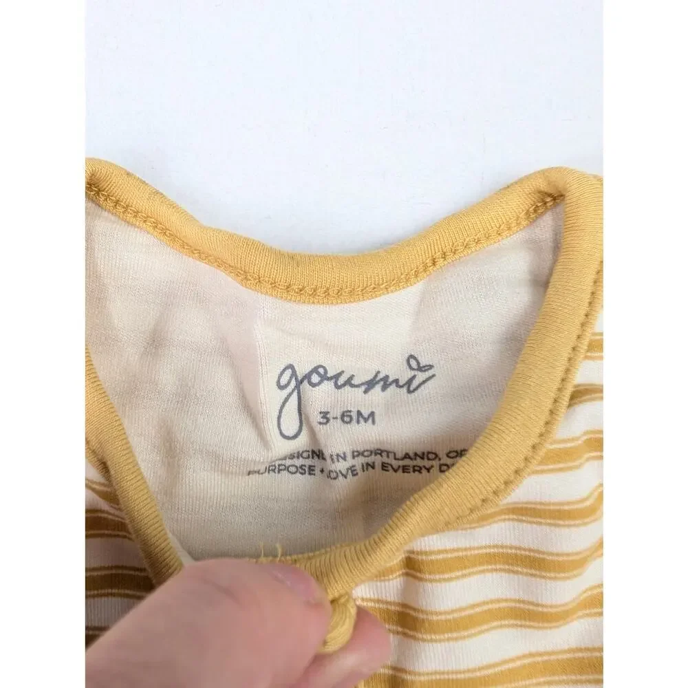 Goumi 3-6 Months Sunshine Stripe Tank Romper